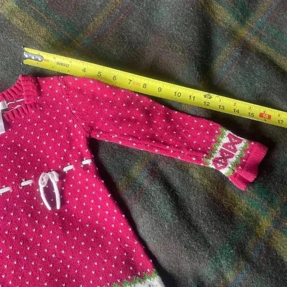 Maggie & Zoe Knit Christmas Tree Cotton Knit Sweater Jumper Dress - Picture 10 of 10